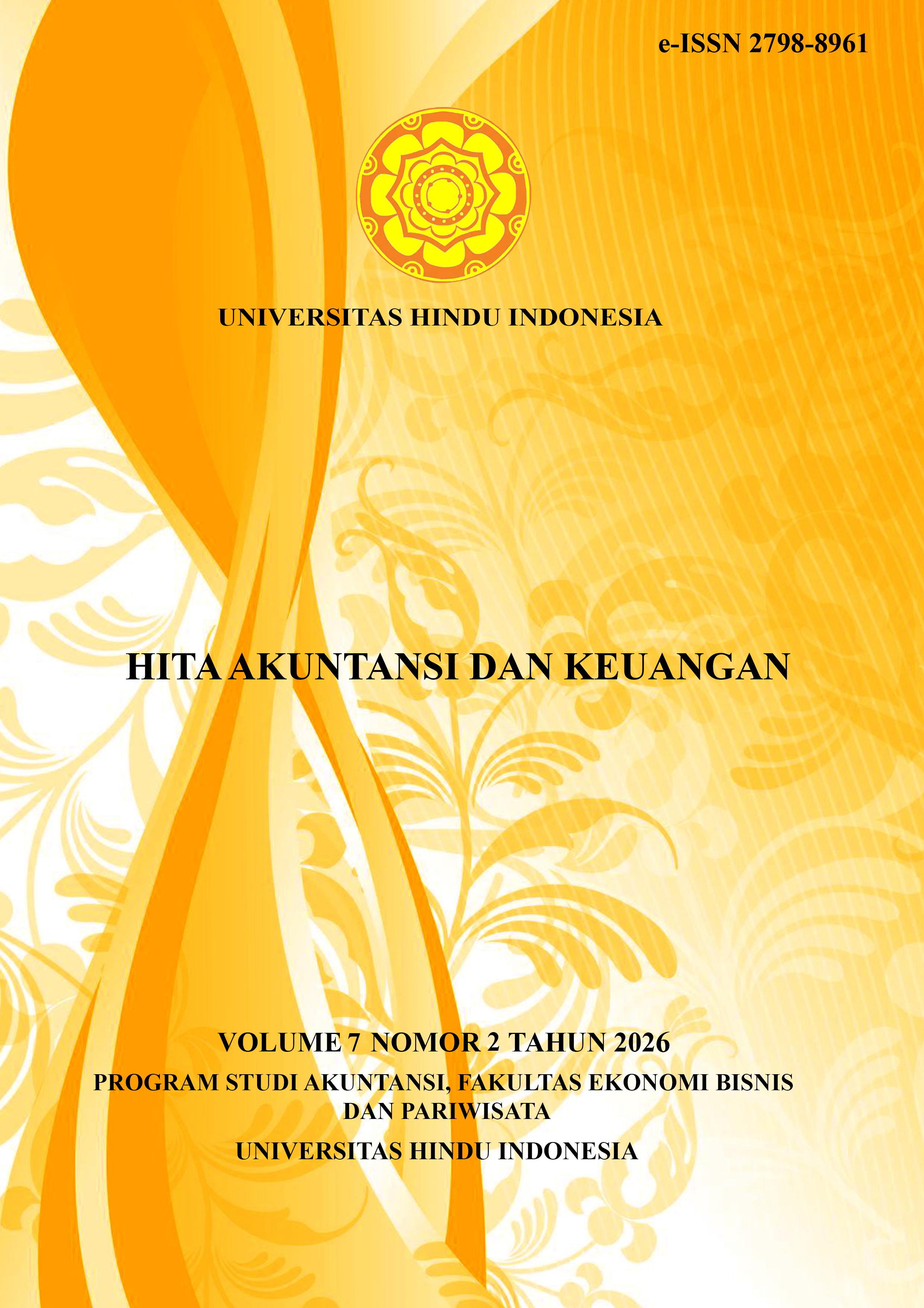 					View Vol. 7 No. 2 (2026): Hita Akuntansi dan Keuangan
				